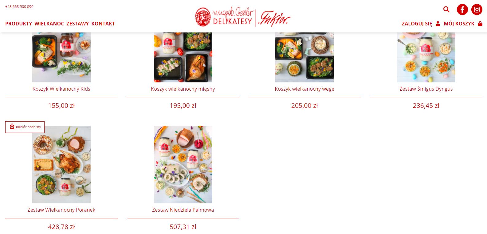 Ceny wielkanocnych produktów w sklepie Magdy Gessler 