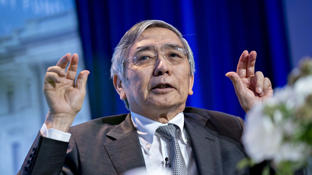 Prezes Banku Japonii Haruhiko Kuroda