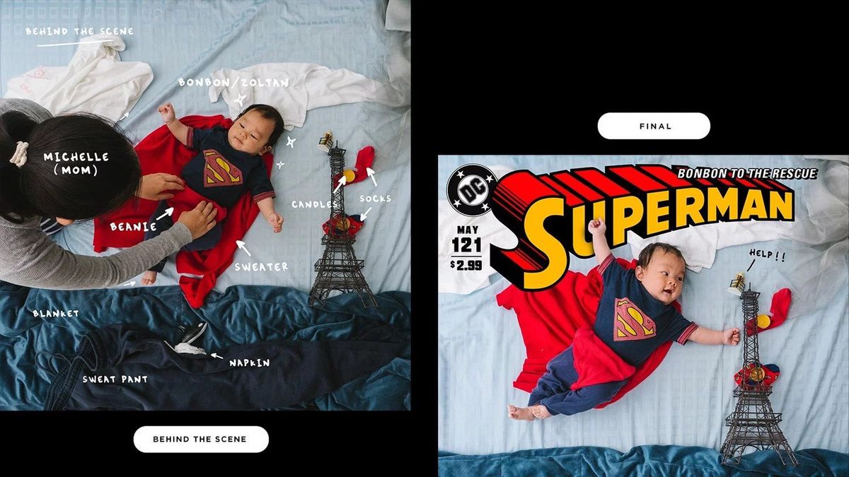 Kreatywna fotografia dziecięca. Niemowlak został bohaterem filmów 1