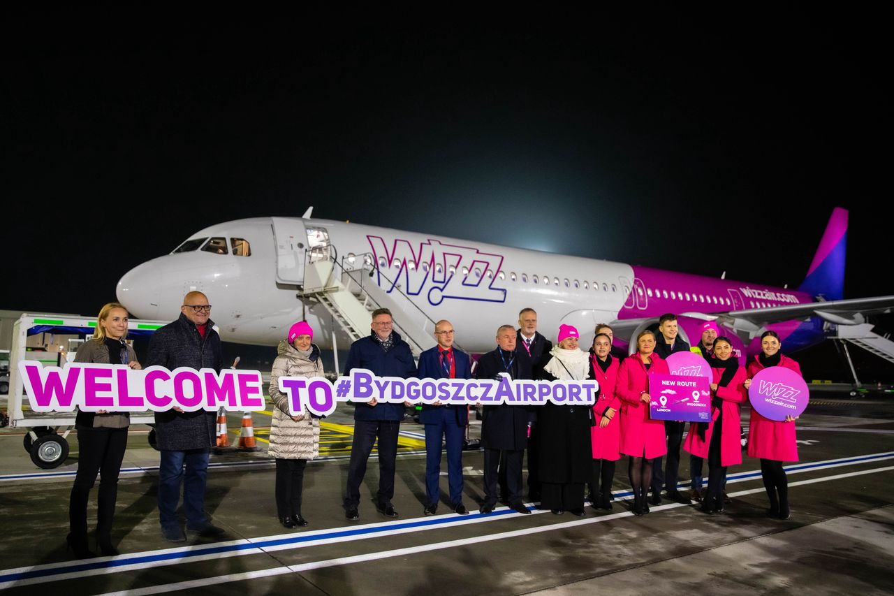 Wizz Air zainaugurował loty z Bydgoszczy do Londynu w grudniu 2022 r. 