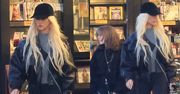 Ultraszczupła Christina Aguilera wybrała się z córką na książkowe zakupy. Piosenkarka jest już nie do poznania