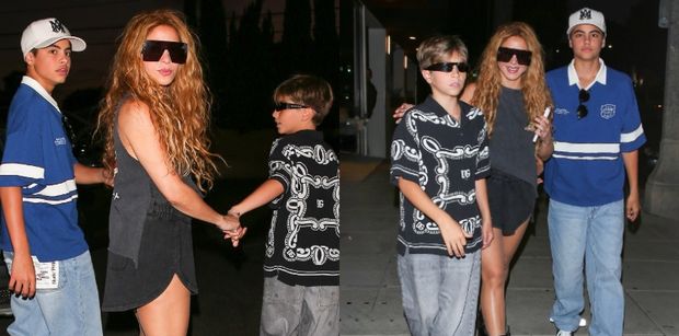 Shakira wybrała się na kolację z synami w Beverly Hills. Milan i Sasha nieźle WYROŚLI (ZDJĘCIA)
