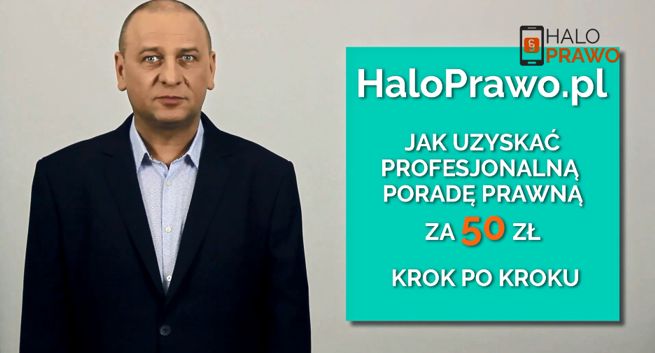Grzegorz Halama w reklamie serwisu HaloPrawo.pl
