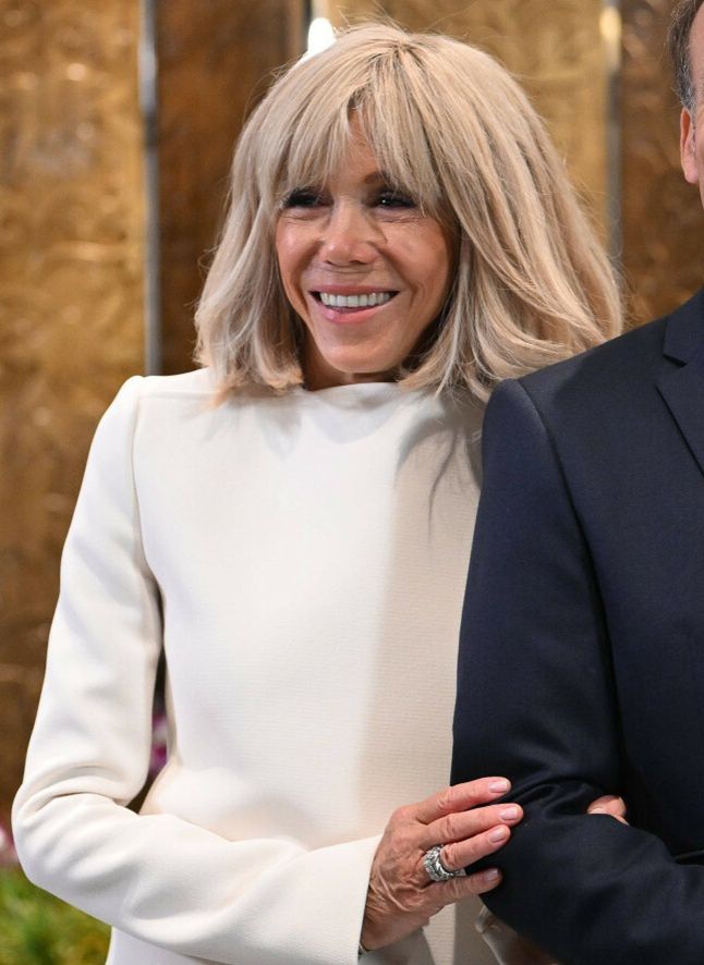 Brigitte i Emmanuel Macronowie w Singapurze