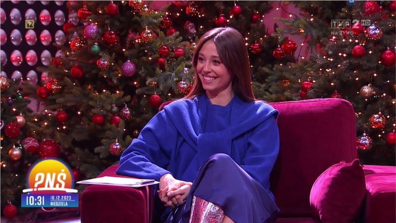Izabella Krzan zapowiada Aleksandrę Grysz podczas segmentu "Czerwony dywan"