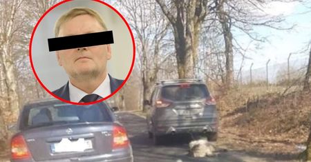 Były senator PiS zatrzymany. Jechał z psem przywiązanym do samochodu