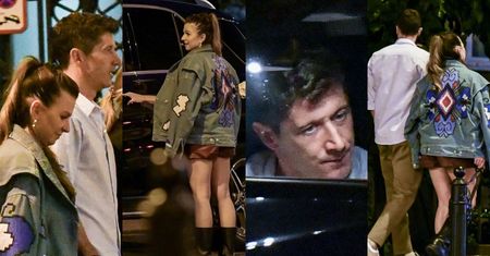 Zrelaksowani Robert i Anna Lewandowscy pod osłoną nocy podbijają Warszawę w towarzystwie znajomych (ZDJĘCIA)