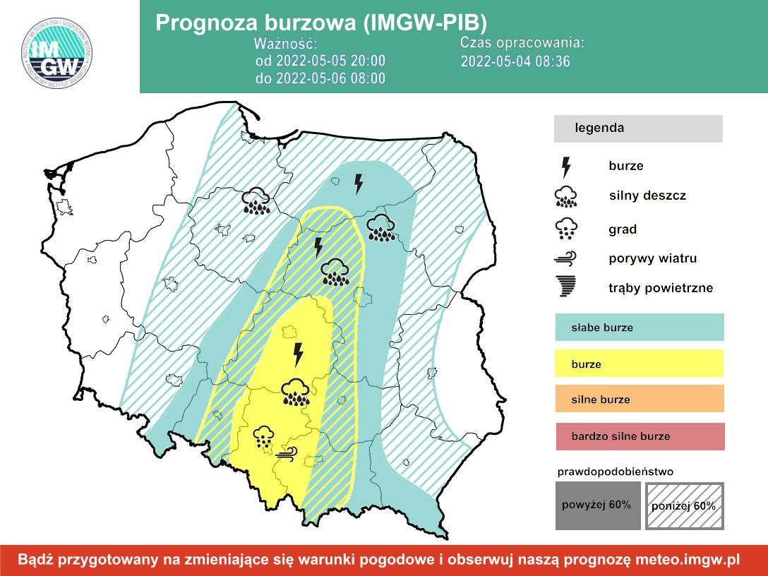 Pogoda na noc 5/6 maja
