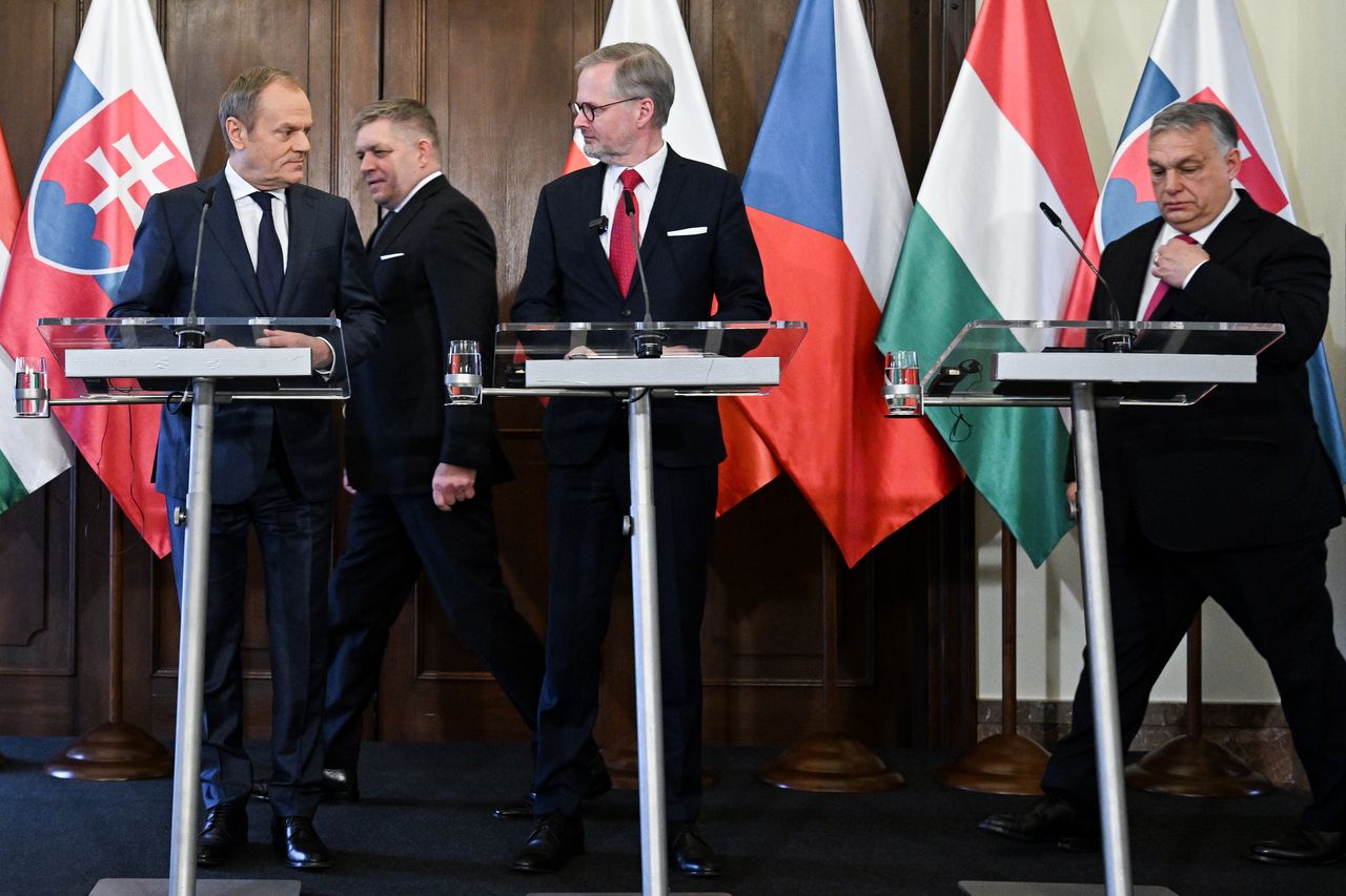 Donald Tusk, Petr Fiala, Robert Fico, Victor Orban