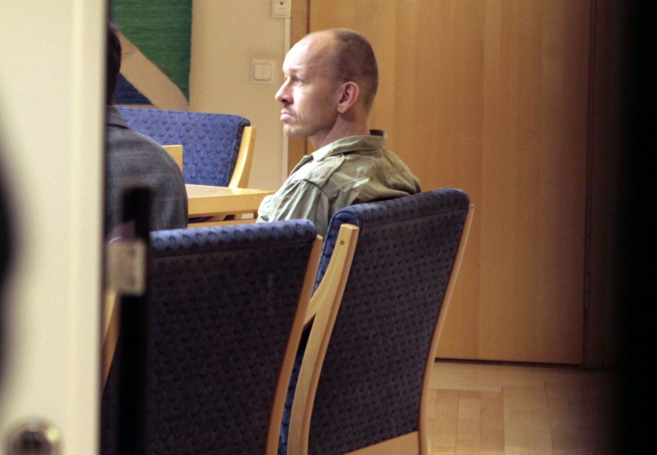 Peter Mangs w 2010 r. podczas rozprawy w Malmo