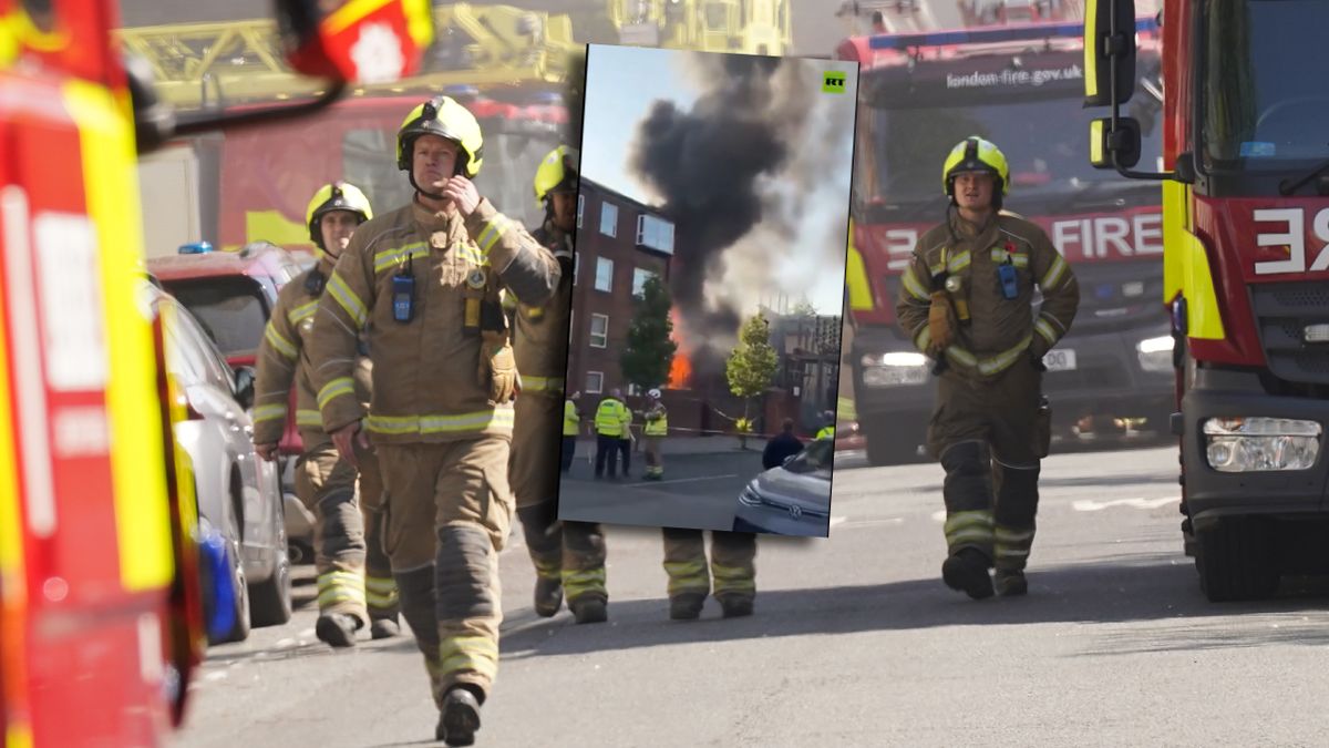 Pożar transformatorni w Londynie w dzielnicy Maide Vale 