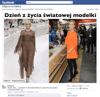 "Dzień z życia światowej modelki..."