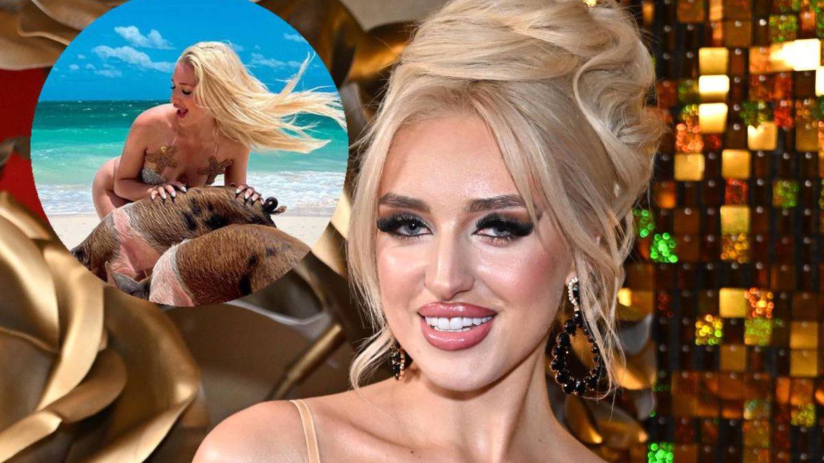 Caroline Derpienski pokazała się w odważnym bikini