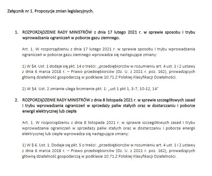 Treść pisma SPP do MKiŚ ws. sytuacji branży piekarniczej