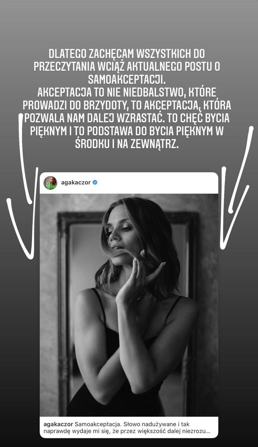 Celebrytki komentują wpis Agnieszki Kaczorowskiej