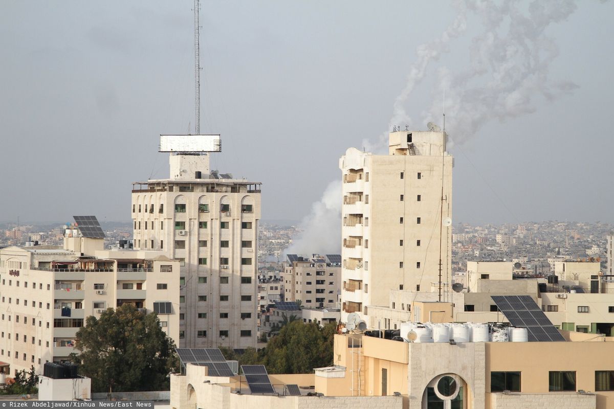 Izraelski atak lotniczy na Hamas w Strefie Gazy, zdjęcie ilustracyjne 