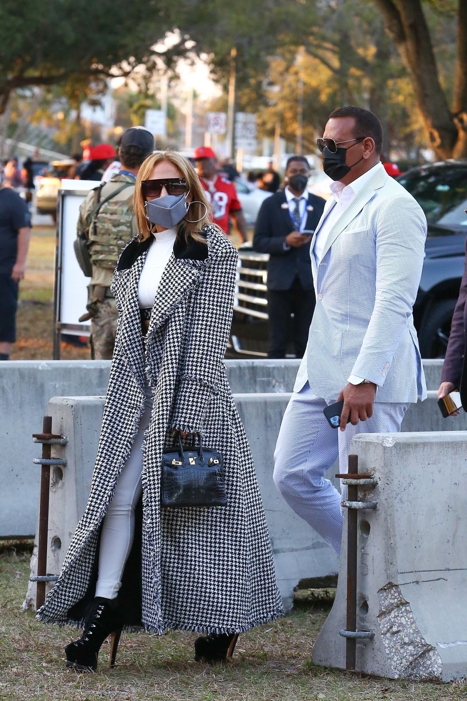 Jennifer Lopez i jej narzeczony, Alex Rodriguez na finale Super Bowl 
