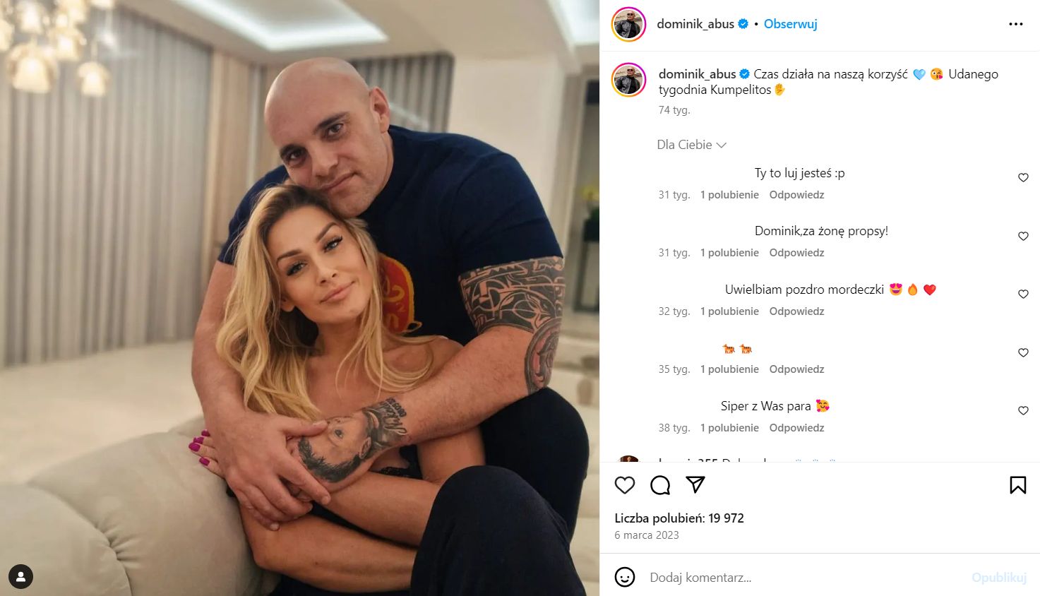 W mieszkaniu Dominika Abusa dominują jasne kolory