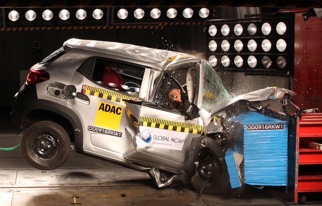 Renault Kwid w pierwszym podejściu do testu Global NCAP