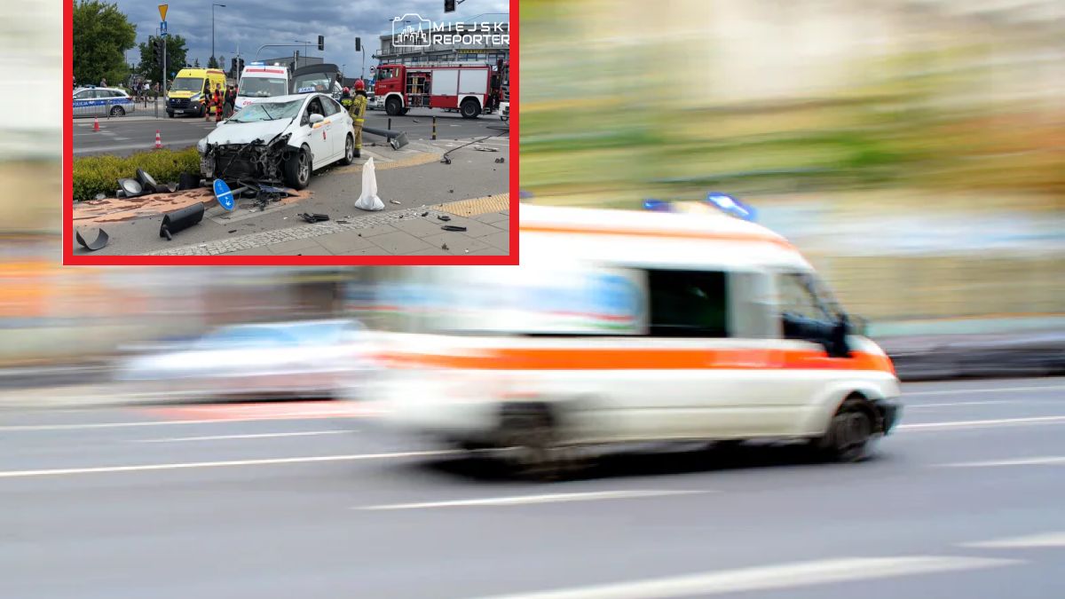 Wypadek na Targówku. Pieszy w krytycznym stanie