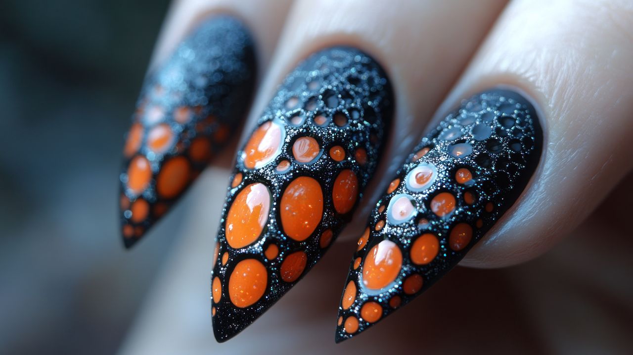 Upiorne piękno na dłoniach: paznokcie idealne na Halloween