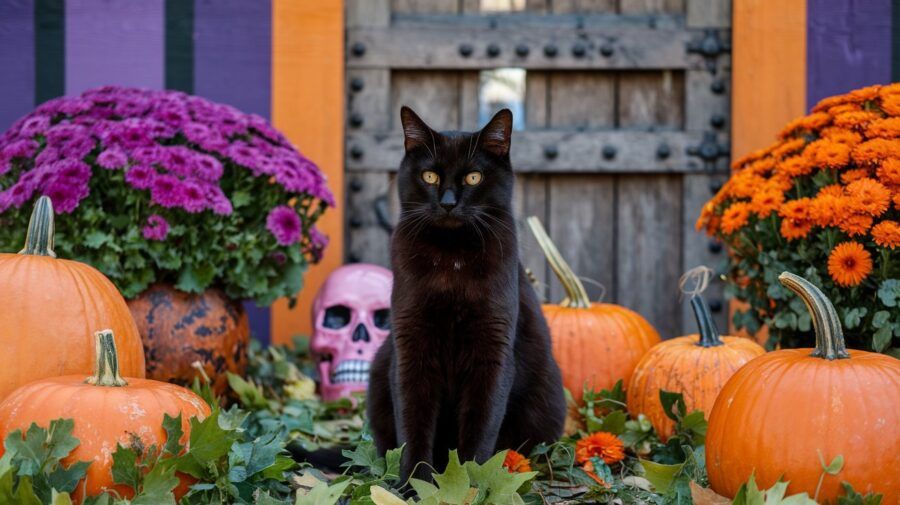koty i halloween