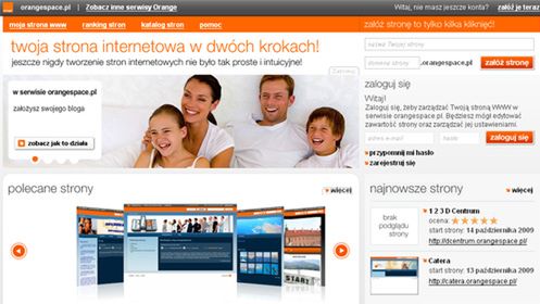 Pomarańczowa Przestrzeń na twoją stronę 1