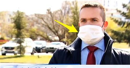 Spór o maseczkę w "Wiadomościach". Śmiała teza internautów. Prawdziwa czy nie?