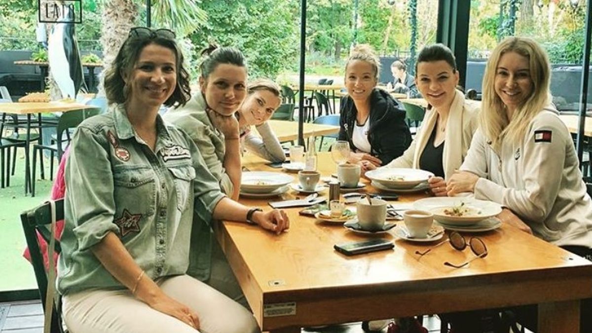 Polskia tenisistki na wspólnym śniadaniu