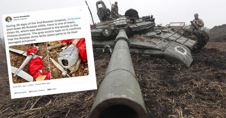 Tak Rosjanie "naprawiają" sprzęt. Wykorzystali taśmę
