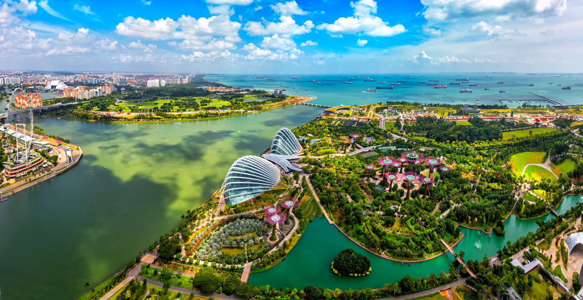 Singapur z lotu ptaka