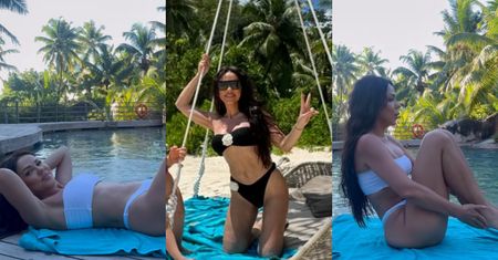 Sylwia Bomba w bikini prezentuje smukłą sylwetkę i trening brzucha na wczasach w tropikach. Taka to pożyje?