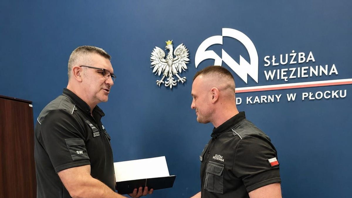 Bohaterska postawa funkcjonariusza z Płocka