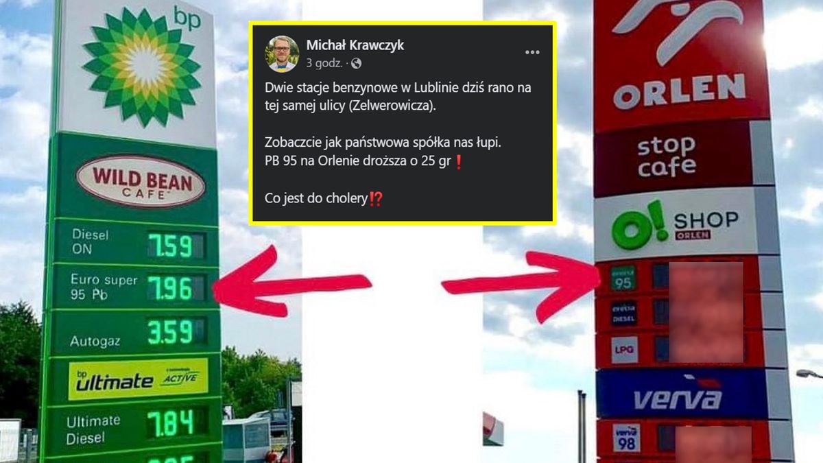 Internauta pokazał dwie fotografie