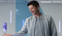 Robert Lewandowski reklamuje smartfon Huawei nova 9