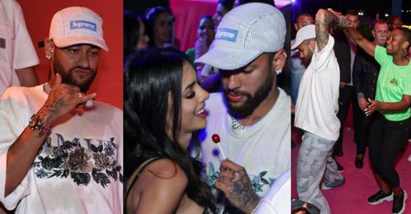 Neymar bawi się w nocnym klubie z ciężarną partnerką, którą ZDRADZAŁ (ZDJĘCIA)