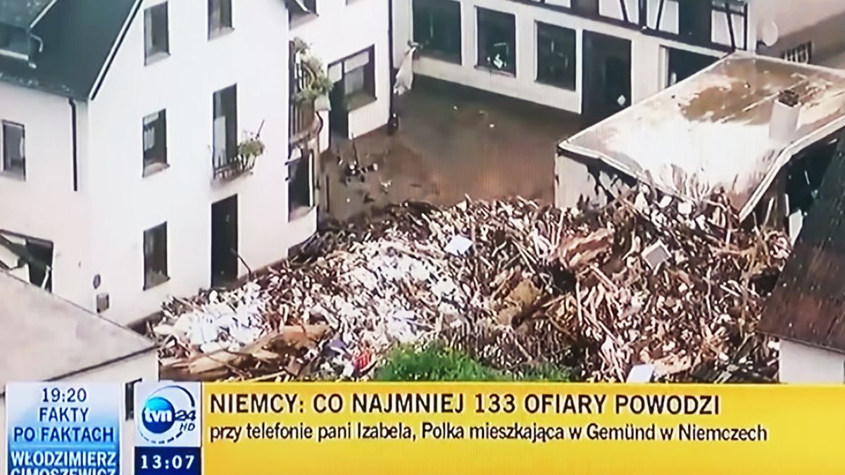 Pani Izabela oceniła, że uchodźcy nie pomagają walczyć ze skutkami powodzi