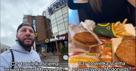 "Wszystko wygląda tak samo". Polak odwiedził białoruski fast food
