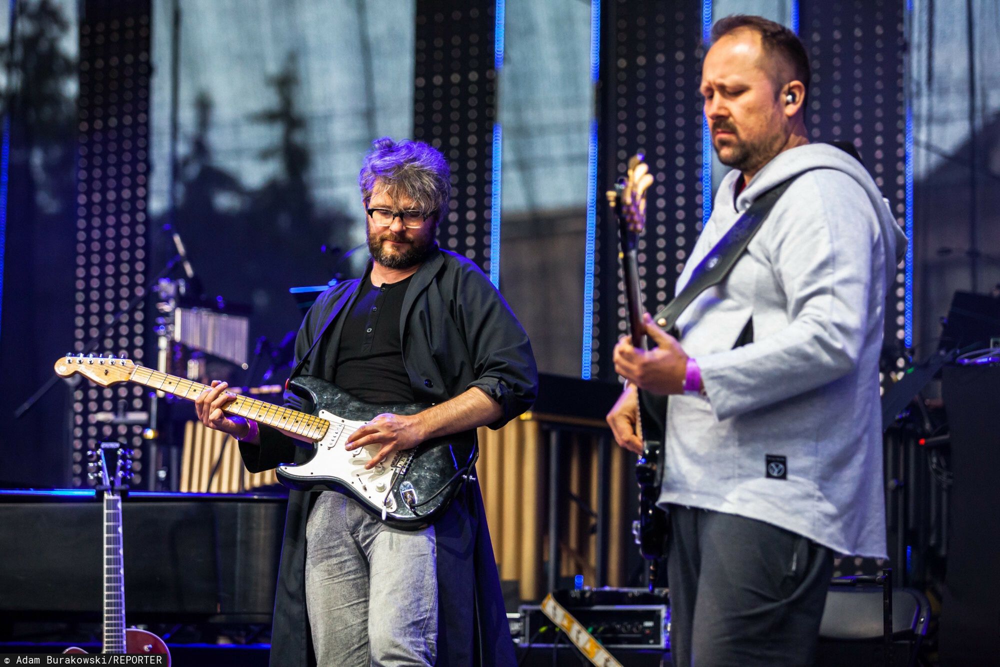 Szymon Orłowski (po prawej) współtworzył kompozycję "Dokąd?" Ani Byrcyn 