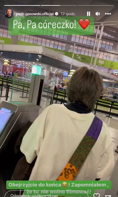 Piotr Gąsowski nagrywał pożegnanie z córką mimo zakazu. Wkroczyły hiszpańskie służby
