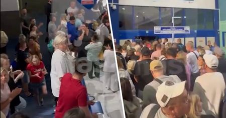 Rosjanie utknęli na lotnisku. Chaos i krzyki