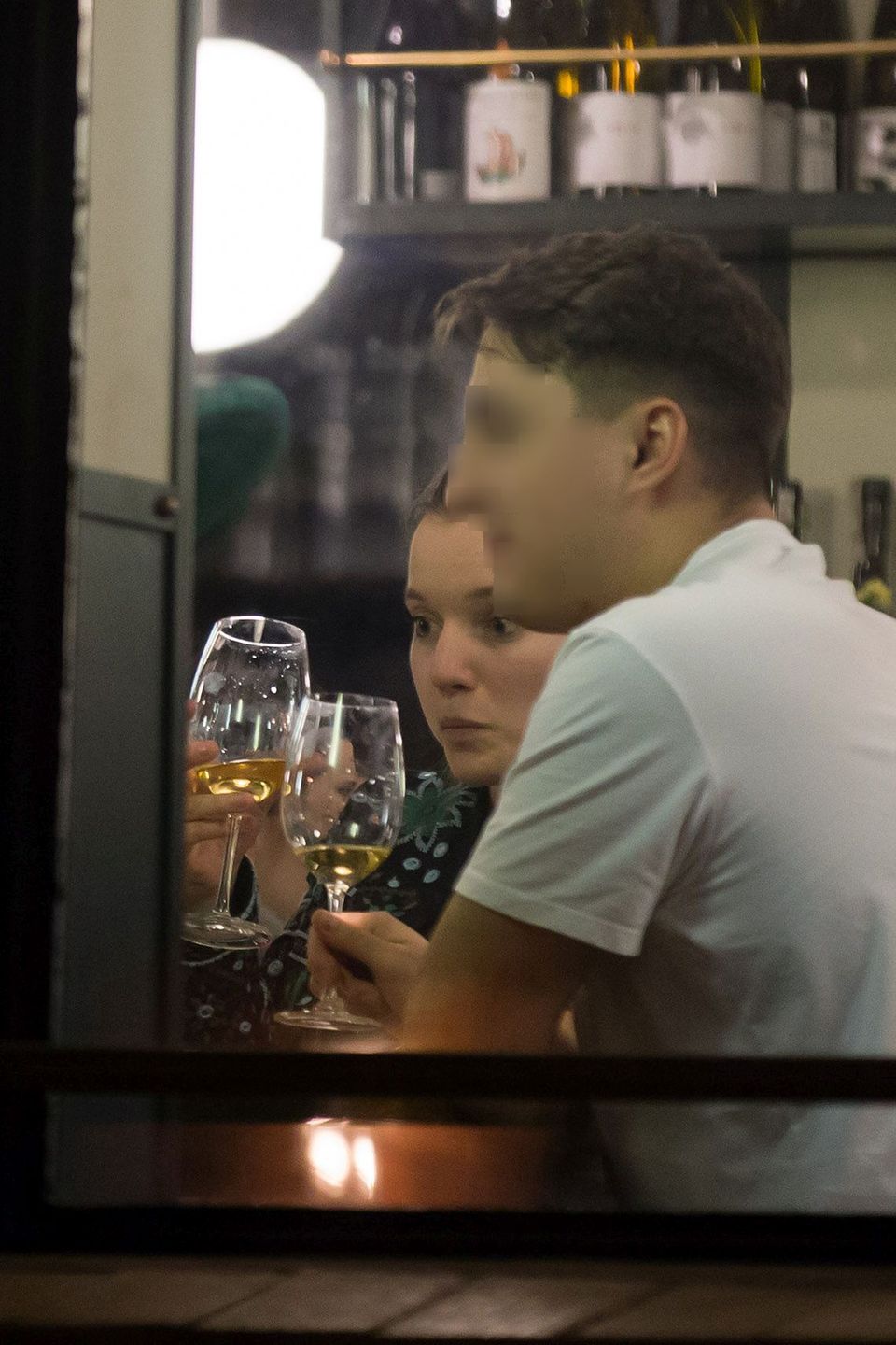 Sanah z narzeczonym w restauracji