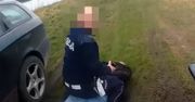 "Puść mnie, bandyto!". Policja pokazuje nagranie