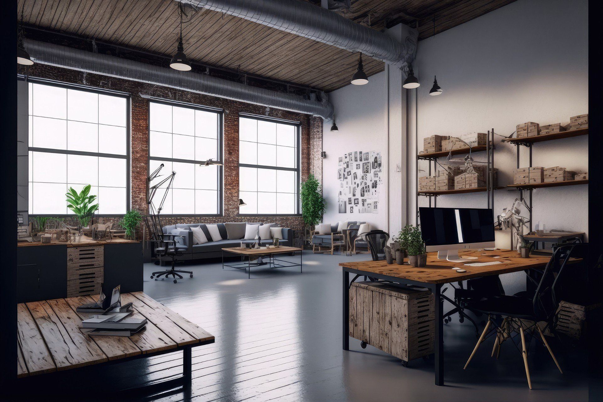 Wnętrza w stylu raw design