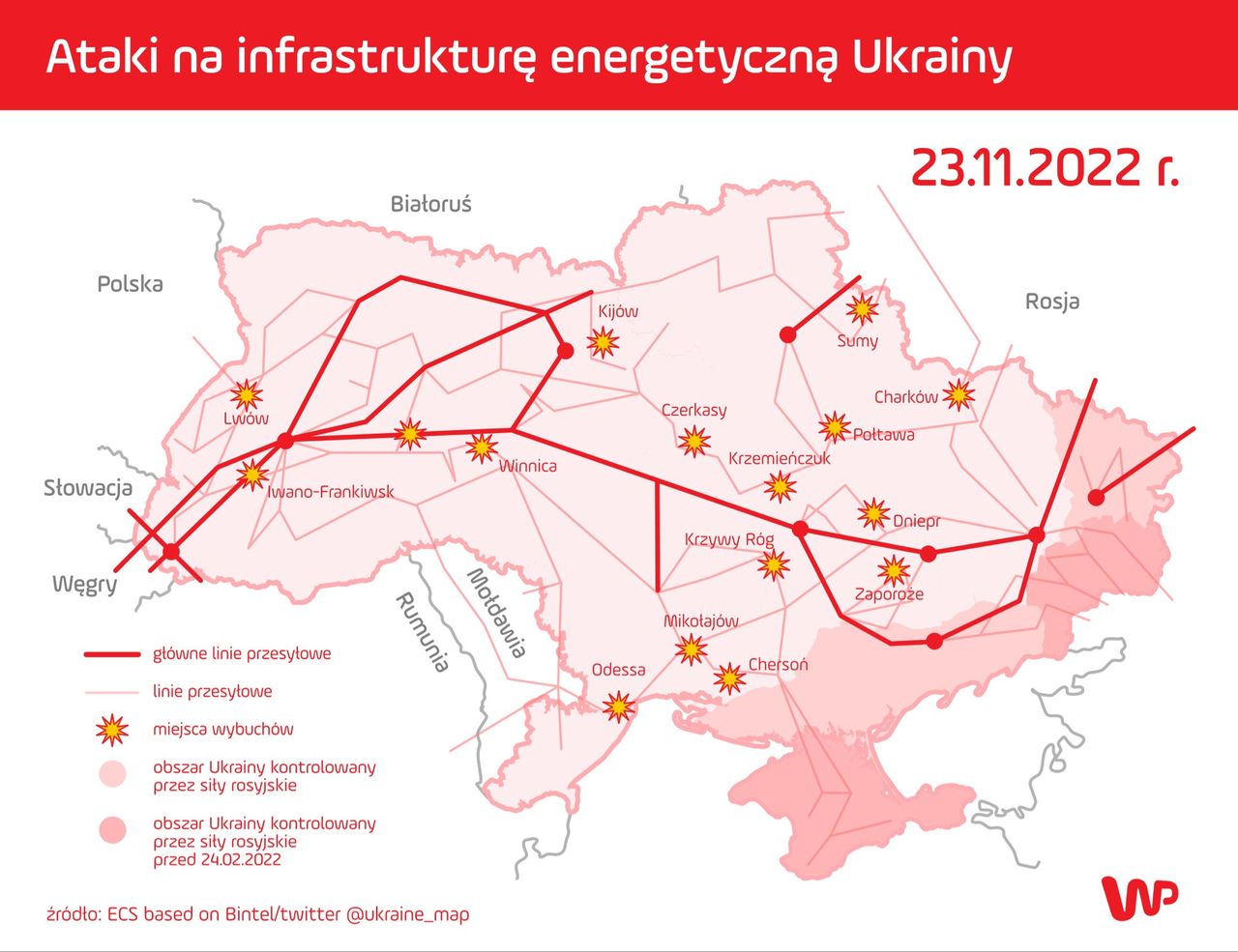 Ataki na ukraińskie elektrownie i sieci przesyłowe. Mołdawia pogrążyła się w ciemnościach