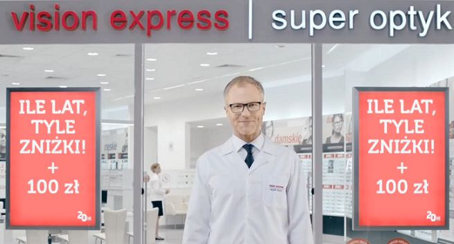Vision Express w urodzinowej promocji dodaje 100 zł rabatu do oferty „Ile lat, tyle zniżki” (wideo)