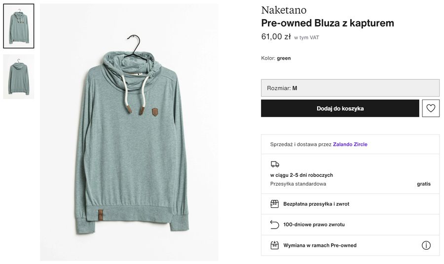 Na zdjęciu: Bluza Naketano z Zalando Pre-Owned