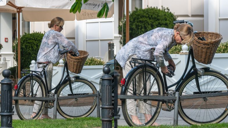 Katarzyna Warnke na rowerze