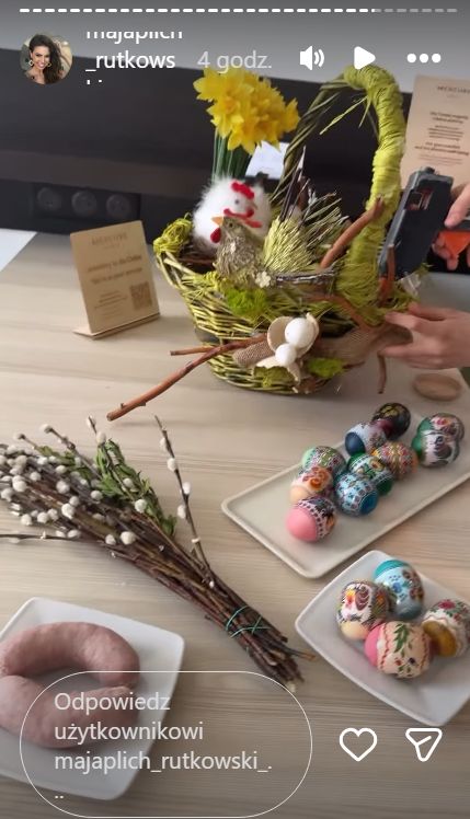 Maja Rutkowski przygotowała koszyczek