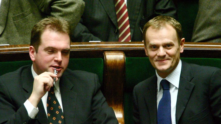 Paweł Piskorski i Donald Tusk, 2003 rok